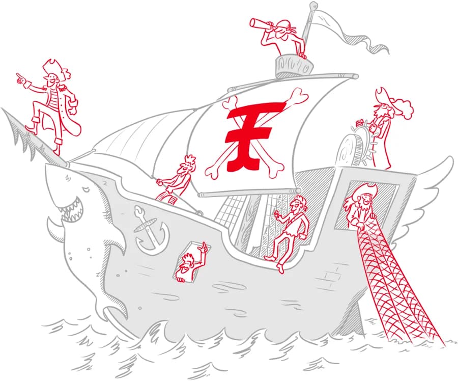 nave pirata joe fontana comunicazione